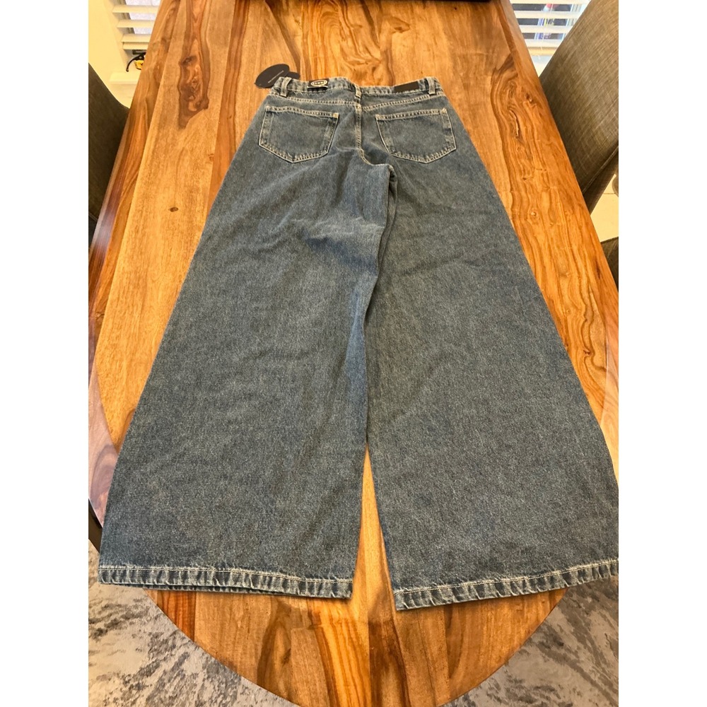 Scoop Womens‎ Rhinestone Wide Leg High Rise Jeans Caliber Blue SC020557B Size 0 - Picture 16 of 16